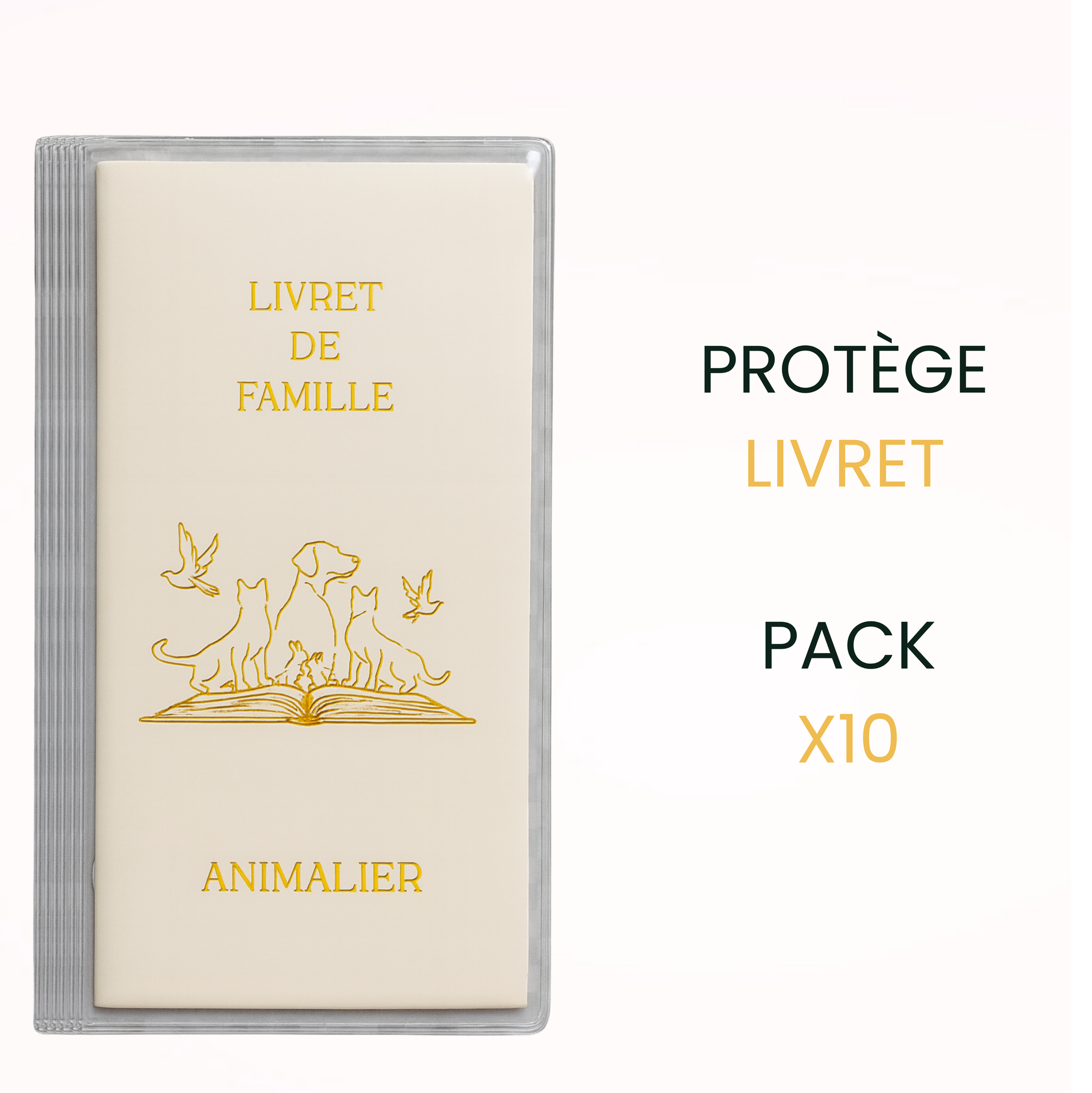 Pack protège livret x10