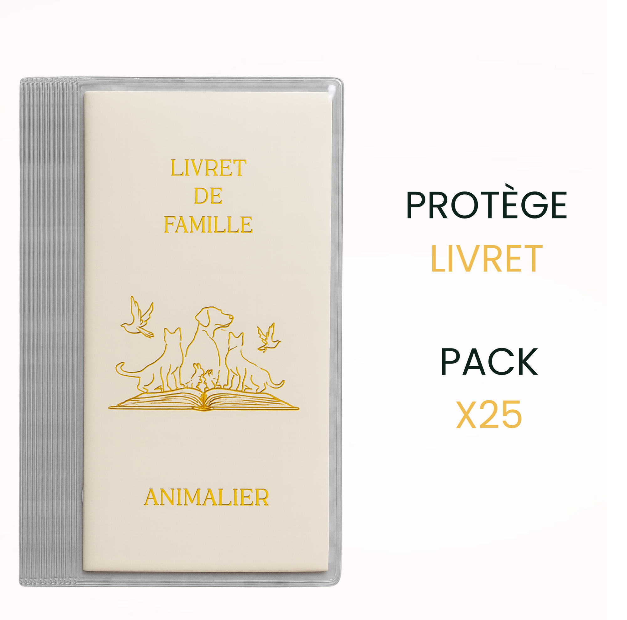 Pack protège livret x25