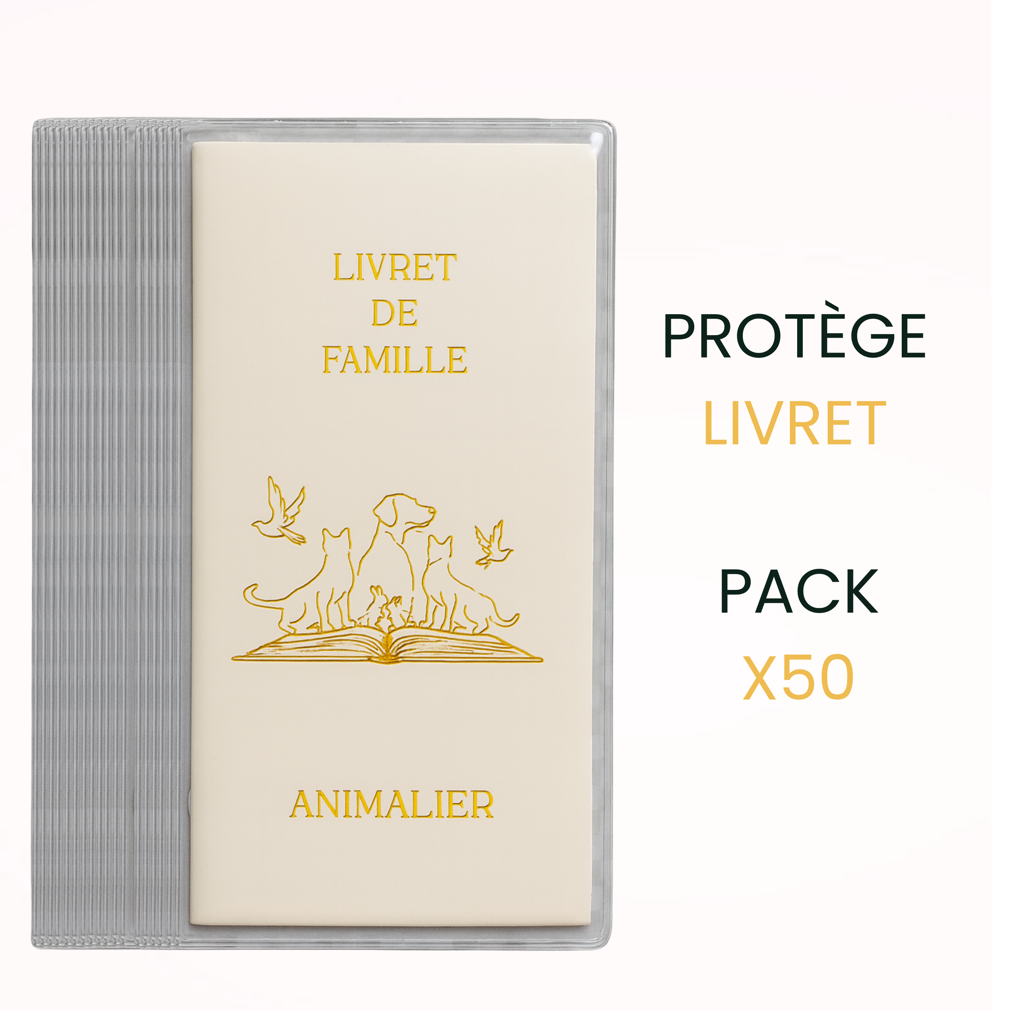 Pack protège livret x50